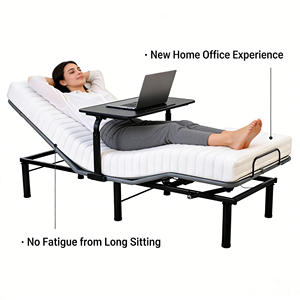 إطار سرير كهربائي قابل للتعديل صامت على الطراز الألماني |   حديث |   قابل للتعديل والاستلقاء |   تحكم متعدد الأوضاع بتقنية انعدام الجاذبية |   للشقق السكنية - Product Image 4