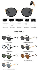 Lunettes de soleil Three Hippos 2025, métal TR, verres polarisés TAC, haute protection UV, nouvelle mode, logo personnalisé, femmes, hommes, classiques - Product Image 4