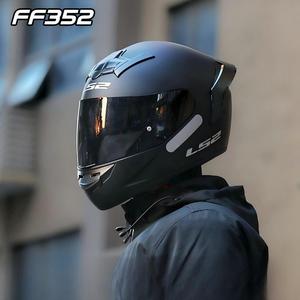 Nouveau casque de moto intégral LS2 en ABS, certifié 3C, avec visière anti-buée, design aile arrière large, unisexe pour couple, été, taille 54-61 cm - Product Image 1