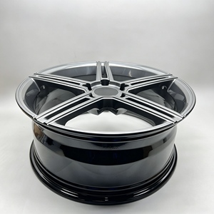 ล้อฟอร์จสีเงินด้านแบบห้าก้านคู่ พร้อมลายฉลุแบบกลึงและขอบขัดเงา 5x114.3 5x120 4x100 สำหรับ F30 - Product Image 2