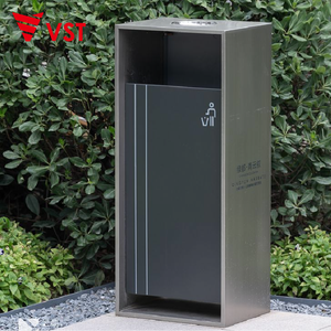 Poubelle en acier inoxydable VST pour bureau hall d'hôtel style panneau d'affichage élégant design moderne et élégant pour salle d'ascenseur - Product Image 2