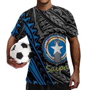 Maillots de <span class=keywords><strong>football</strong></span> bon marché pour équipe Polyester jeunesse élégant sport à manches courtes uniforme de <span class=keywords><strong>football</strong></span> polynésien Hibiscus Saipan Logo - Product Image 2