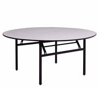 Événements bois arrondi extensible salle à manger rustique en forme de S Banquet jambe courte petites Tables rondes pliantes en bois pour les mariages