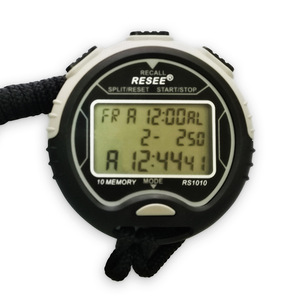 Cronómetro Resistente al Agua RS1010 con Pantalla de Tres Filas, Cronómetro RESEE, Podómetro Electrónico, Temporizador para Correr, Belleza y Natación - Product Image 1