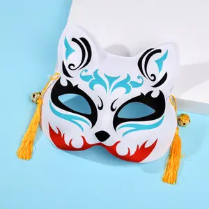 2024 Hot cat face fox coreano cosplay di halloween maschera per feste maschera in pvc in plastica maschera