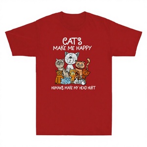 T-shirt décontracté personnalisé sérigraphié pour hommes et femmes, motif amusant, 100 % coton/coton/bambou, anti-plis, séchage rapide - Product Image 3