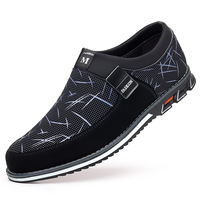 Nouvelles chaussures décontractées à la mode, chaussures pour hommes avec fermeture velcro, broderie sur le pied, tendance du commerce extérieur, chaussures pour hommes grandes tailles