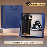 Ensemble cadeau d'entreprise haut de gamme 2 en 1, mug isotherme avec haut-parleur, cadeau d'accueil, cadeau promotionnel pour les réunions annuelles