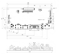 Écran LCD 15 pouces 1024x768 LVDS avec module d'affichage tactile, interface VGA HD, carte pilote DP, carte pilote Mipi personnalisée pour écran LCD