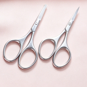 Tijeras de belleza de acero inoxidable, tijeras para bordar, recortadores de vello nasal, herramientas para recortar cejas y barba al por mayor - Product Image 2