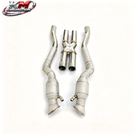 Système de downpipe catalytique KM Premium SS304 Euro 6 pour Ferrari F12 Berlinetta FF 812 Superfast V12, échappement X-Pipe à haut débit