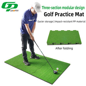 Tapete de Práctica de <span class=keywords><strong>Golf</strong></span> GP Interlocking de 3 Piezas, Césped Artificial de PP Resistente, Antideslizante, Fácil de Guardar, Simulador de Entrenamiento para Hogar y Jardín - Product Image 5