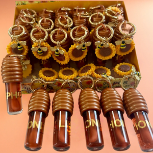 Olio Labbra al Miele WardaBeauty, Design Trendy, 24 Pezzi in una Scatola, Lucidalabbra Idratante di Alta Qualità, Lunga Durata - Product Image 3