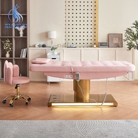 Table de Massage Électrique Personnalisée à 3 Moteurs pour Salon de Beauté, Spa, Cils et Soins du Visage