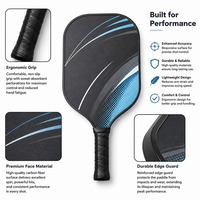 Raquette de pickleball en fibre de verre exclusive 14 mm 16 mm, approuvée USAPA 2026, vente en gros OEM, logo personnalisé