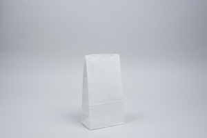 Sacs en papier kraft SOS blancs durables pour le commerce de détail, l'emballage alimentaire, sacs à fond rectangulaire à ouverture automatique pour l'épicerie et la boulangerie - Product Image 3