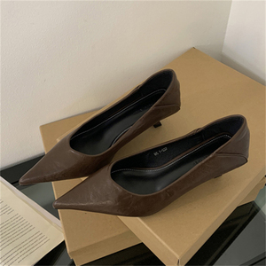 Nouvelle collection été 2025 : Escarpins sexy à motif léopard pour femme, à bout pointu, plateforme résistante et talon haut, style tendance - Product Image 4