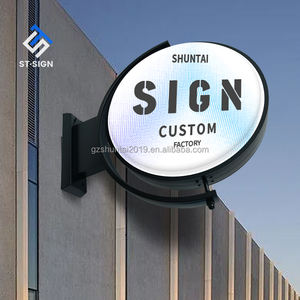 Aangepaste Roterende Dubbelzijdige Led Lichtbak Rechthoek Buitenreclame Teken Voor Winkel & Restaurant Dubbelzijdig Letterteken - Product Image 2