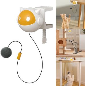 Pet <b>Cat</b> Accessories Smart Automatic Elevating Teasing Plastic Ball Smart Electric Battery Interactive Movement <b>Cat</b> Teaser Toys - Product Image 1