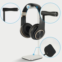 Support de casque Support de casque de jeu robuste Cintre pour casque de bureau, support de casque avec corps en aluminium de qualité supérieure pour tous les écouteurs