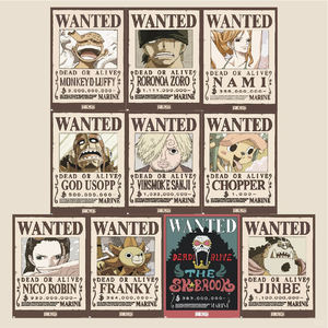 Venta al por Mayor de Varios Estilos de Pósters de <span class=keywords><strong>One</strong></span> <span class=keywords><strong>Piece</strong></span> de <span class=keywords><strong>Luffy</strong></span> y Nami, 42x29cm, Arte de Pared de Anime para Habitaciones Infantiles - Product Image 2