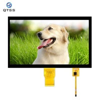 Factory Outlet modul LCD TFT Antarmuka RGB 10.1 inci dengan layar sentuh resolusi 1024x600 layar sekunder