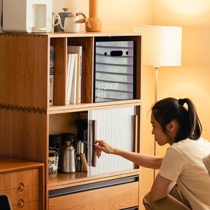 Modular <b>Solid</b> <b>Wood</b> Multi Functional Storage Cabinet Tv Stand <b>Bookcase</b> Living Room Home Furniture - Product Image 4