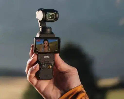 Gimbal tiga sumbu, stabilisasi mekanis Osmo Pocket 3 kamera cerdas ikuti kecil dan portabel