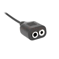 Adaptor Jack Walkie talkie 2-Pin Radio dua arah, bahan plastik, adaptor Walkie-talkie wanita