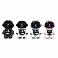 Robot Intelligente AI 2 in 1 con Telecamera di Sicurezza Domestica WiFi 1080P a 360° °   Monitor per Bambini e Animali Domestici con Audio Bidirezionale e Funzione Chat, Design Astronauta