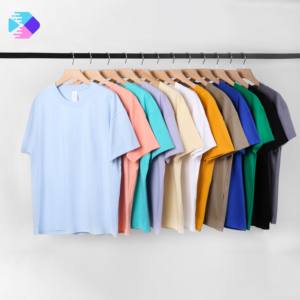 Fabricante de Ropa al por Mayor, Camiseta Lisa de Algodón 100% de 230g con Logotipo Personalizado, Hombros Caídos, Tallas Grandes para Hombre, Impresión - Product Image 2