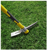 Hache à double tête en acier forgé de qualité industrielle EXPLOIT, 200 mm, outil multifonctionnel pour le jardin, le camping, le désherbage et le travail du sol