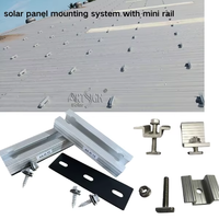 Support de fixation solaire en aluminium pour panneaux photovoltaïques, structure de montage sur toit haute résistance, installation rapide sans rail, usine OEM