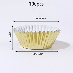 Vendita Diretta dalla Fabbrica: Stampi per Cupcake <span class=keywords><strong>in</strong></span> <span class=keywords><strong>Alluminio</strong></span> 5*3cm, Formine per Torte, <span class=keywords><strong>Pirottini</strong></span> per Cupcake da Forno - Product Image 5