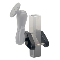 Supports de fixation carrés en acier de 1,5 pouce pour moniteur, adaptateur de fourche de chariot élévateur pour support de tablette