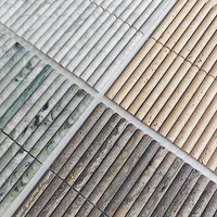 YDSTONE Travertin naturel, design concave, mur en marbre beige, plateforme sculptée, travertin cannelé, carrelage poli