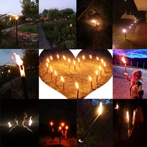 Tay cầm bằng gỗ ngọn đuốc với 60-90 phút đốt cháy thời gian cho Lửa Trại Cắm Trại Dã Ngoại vườn bên ngoài trời trang trí - Product Image 5