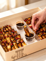 Boîte d'emballage personnalisée en gros pour donuts, desserts, pâtisseries, sushis, cupcakes, emballage en papier pour livraison rapide de nourriture