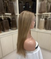 Perruques frontales en dentelle suisse HD en cheveux humains vierges, transparentes et respirantes, pour un look naturel - Vente en gros