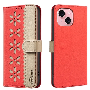 Màu Kép Hoa Wallet Da Trường Hợp Đối Với <span class=keywords><strong>iPhone</strong></span> 17 Không Khí 16E 16 Pro Max 15 Cộng Với 14 13 12 11 XS XR 6 <span class=keywords><strong>7</strong></span> 8 Frid Chặn Lật Bìa - Product Image 5