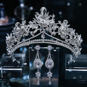 มงกุฎคริสตัลมิสยูนิเวิร์ส มงกุฎเจ้าสาว มงกุฎแต่งงาน เครื่องประดับศีรษะเจ้าสาว มงกุฎประกวดนางงามสำหรับราชินีและสตรี - Product Image 1