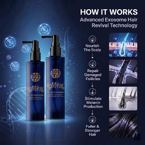 Suero de Exosomas de Leche con Lactopéptidos para la Recuperación Natural del Cabello Negro y Cuidado de Belleza en Casa - Product Image 2