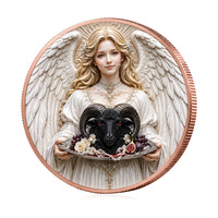 Pièce de monnaie de défi ronde personnalisée en cuivre fin 999 de 1 oz pour la vente en gros aux acheteurs de cadeaux