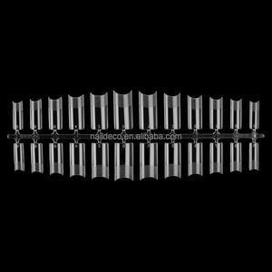 NADECO Professional Cuticle D Curve Cuticle Half Cover Matte Clear Square Nail Tips pour <span class=keywords><strong>manucure</strong></span> en gel acrylique forme cercueil carré - Product Image 5