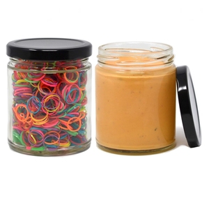 9 oz 9 ounce 9 oz thủy tinh rõ ràng thẳng mặt Jar-70/400 kết thúc - Product Image 5