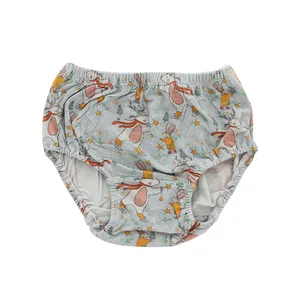 High Quality Toddlers Bottom Pants Bamboo Vintage Kids Panties Floral Baby Girl Underwear