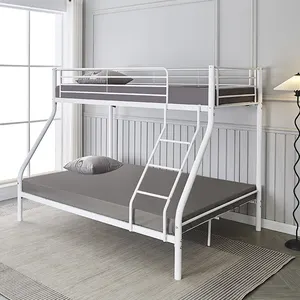 Fábrica Atacado Metal Bed Iron Bed Quarto Móveis Metal Frames Beliche Para Três Pessoas