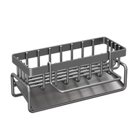 Support à torchons en acier inoxydable, panier de rangement pour évier de cuisine, égouttoir pour évier, support pour chiffons et éponges de nettoyage de robinet, durable, réglable, écologique