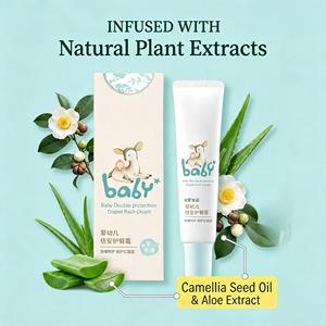 Crema Viso Nutriente per Neonati a Marchio Privato, Pasta Lenitiva Delicata per il <span class=keywords><strong>Sedere</strong></span>, Estratto Naturale di Piante, Protegge la Pelle Sensibile del Bambino, 30g, 3 Anni - Product Image 3