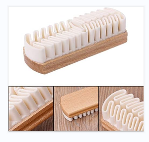 Dust <strong>Brush</strong> Wooden Rubber Crepe <strong>Brush</strong> Shoes Leather Scrubber for Suede <strong>Boots</strong> Suede <strong>Brush</strong> - Product Image 4